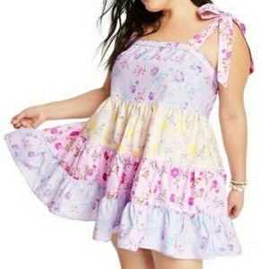 LOVESHACK FANCY x Target Jeanne tiered mini dress